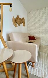 Luxury apartment with air conditioning in a new condominium.