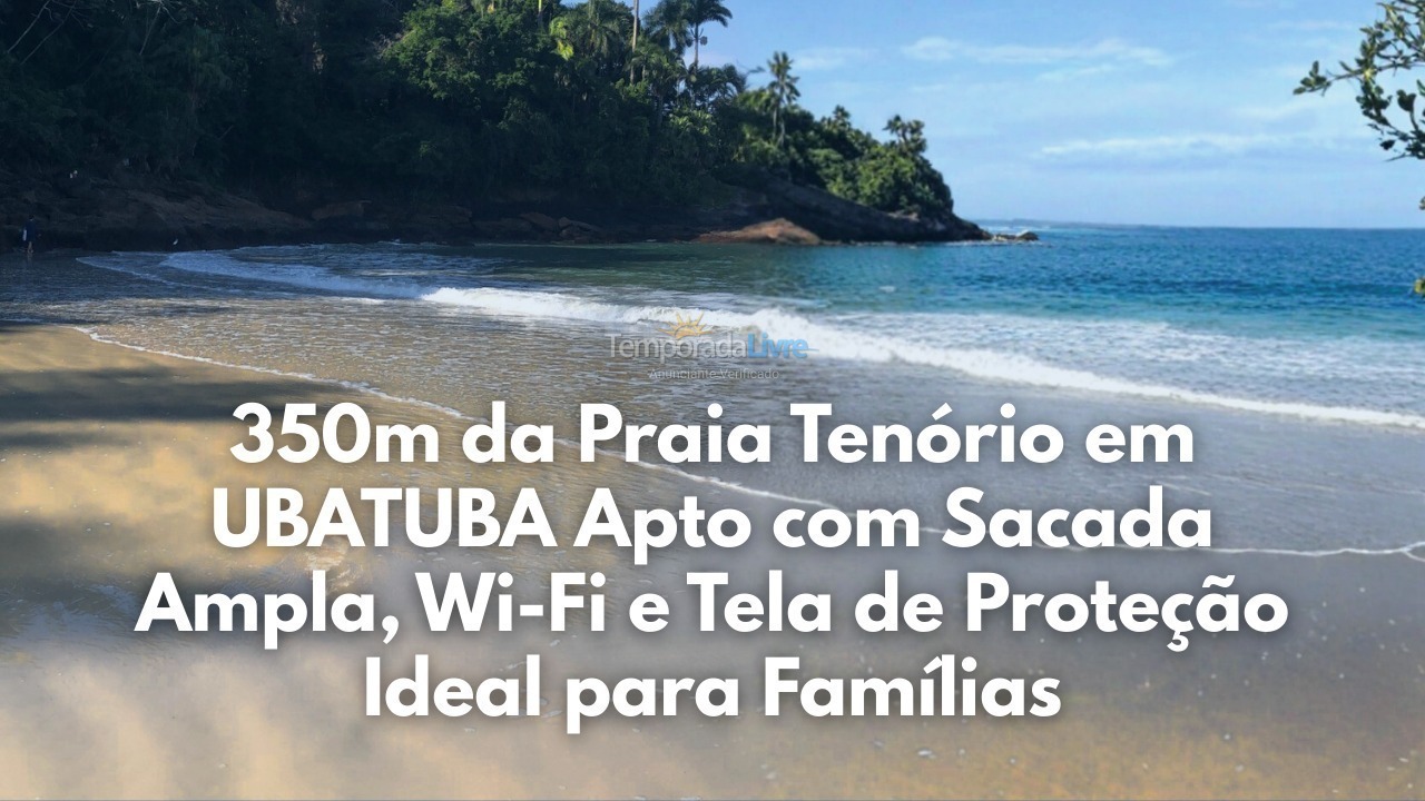 Apartamento para aluguel de temporada em Ubatuba (Praia do Tenório)