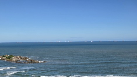 Vista para praia de pitangueiras 