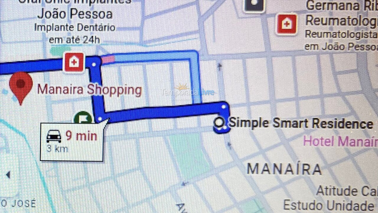 Apartamento para aluguel de temporada em João Pessoa (Manaíra)