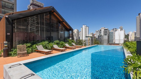 Apartamento em Perdizes com AR, piscina e academia próximo ao Allianz