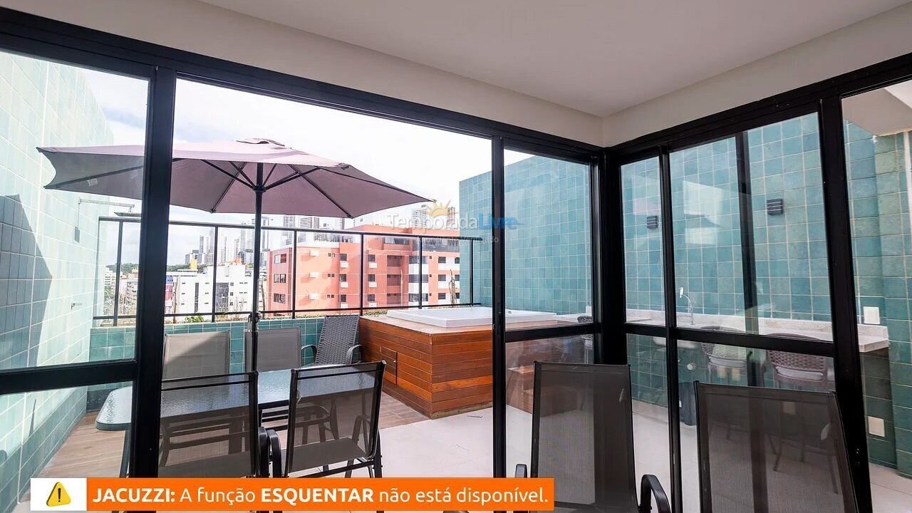 Apartamento para alquiler de vacaciones em João Pessoa (Pb Praia de Cabo Branco)