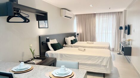 Flat para até 3 Pessoas em Tambaú (MH)