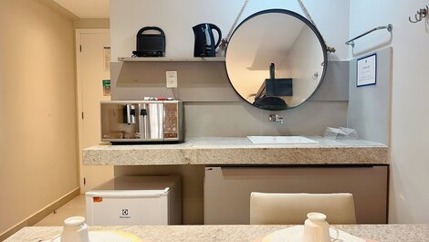 Flat para até 3 Pessoas em Tambaú (MH)