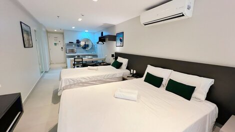 Flat para até 3 Pessoas em Tambaú (MH)