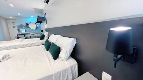 Flat para até 3 Pessoas em Tambaú (MH)