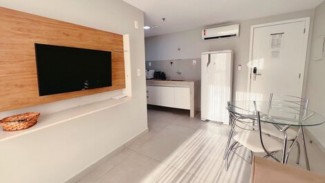 Flat Equipado para 2 hosp pertinho da praia (MH)