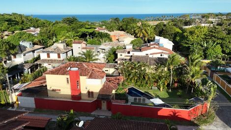 Cod.C007- Casa 4 suítes,16 pessoas,800mts da Praia,piscina