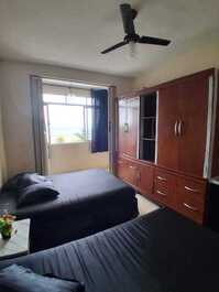 Praia Grande apartamento de alquiler para temporada frente al centro de la playa de Boqueirão