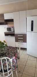 Praia Grande apartamento de alquiler para temporada frente al centro de la playa de Boqueirão