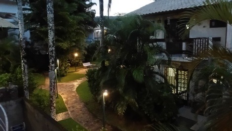 Vista no final da tarde da varanda
