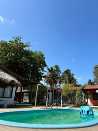 Chalet familiar con piscina a 50 m de la playa AL