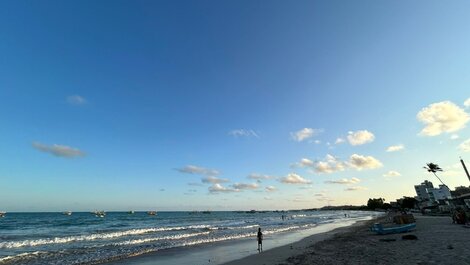 Dúplex con vistas al mar, a 80 m de la playa en el centro de Maragogi.