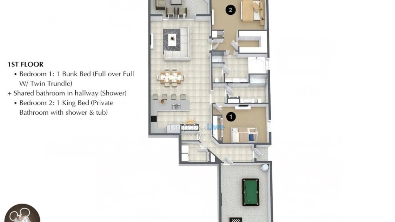 Casa para aluguel de temporada em Orlando (Davenport)