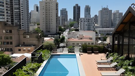 Apartamento en Perdizes con aire acondicionado, piscina, cerca del Allianz Arena.