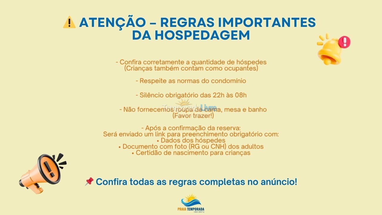 Apartment for vacation rental in Praia Grande (Vila Mirim)