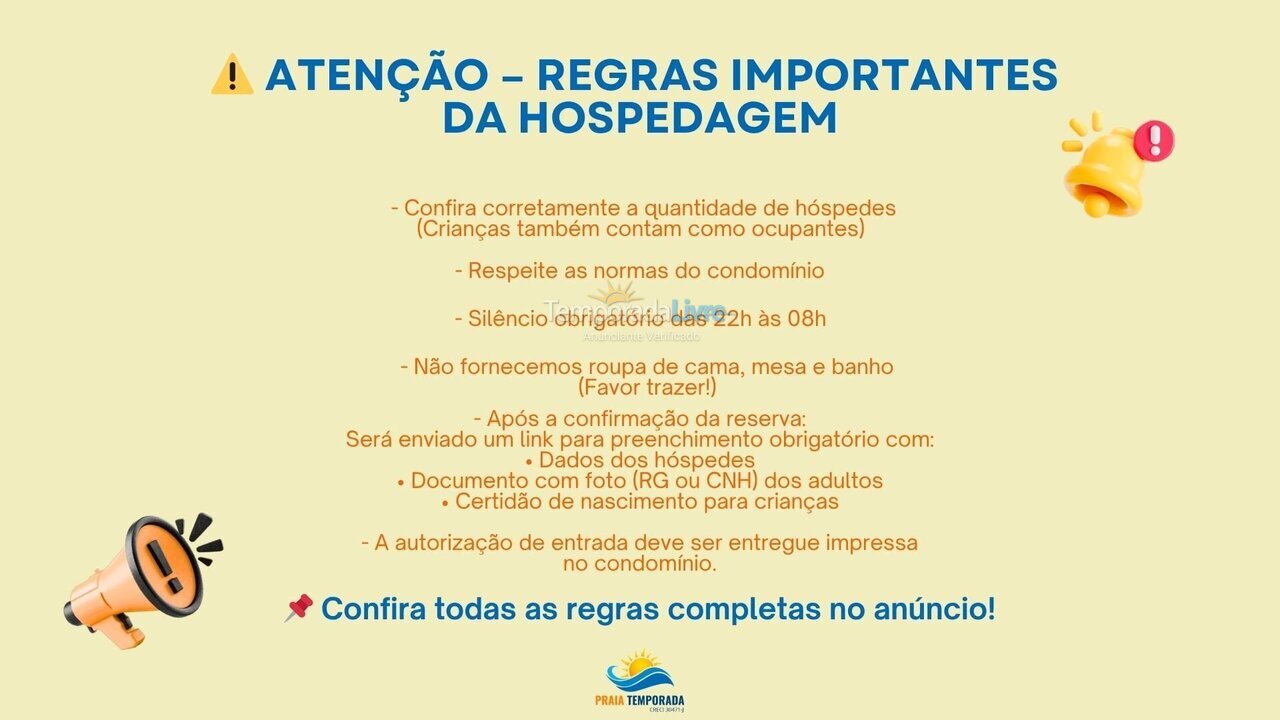 Apartment for vacation rental in São Vicente (Gonzaguinha)