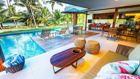 Prime Beachfront Mansion in Guarajuba, Bahia, Brazil