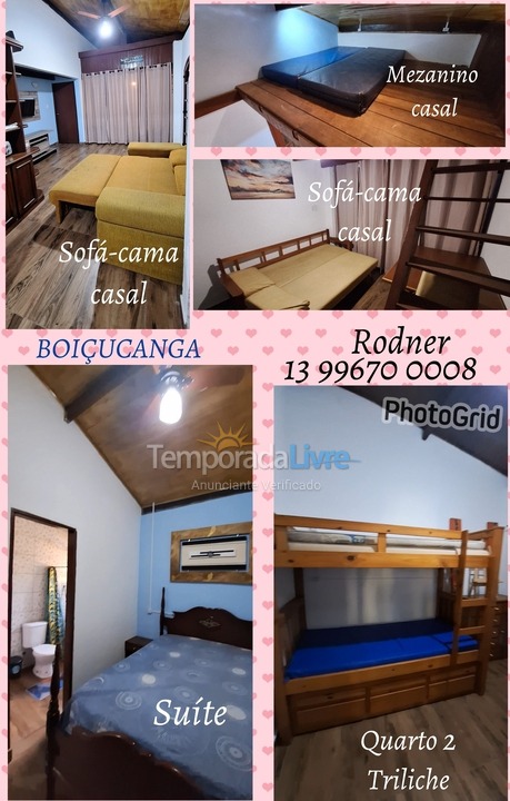 Casa para aluguel de temporada em São Sebastião (Boiçucanga)