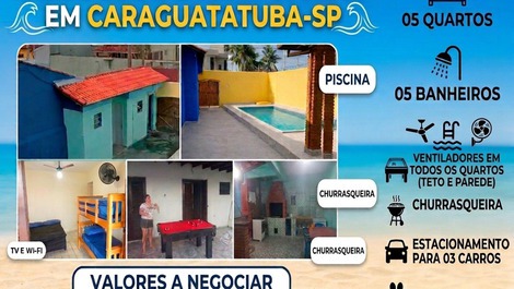 Casa para alquilar en Caraguatatuba - Porto Novo
