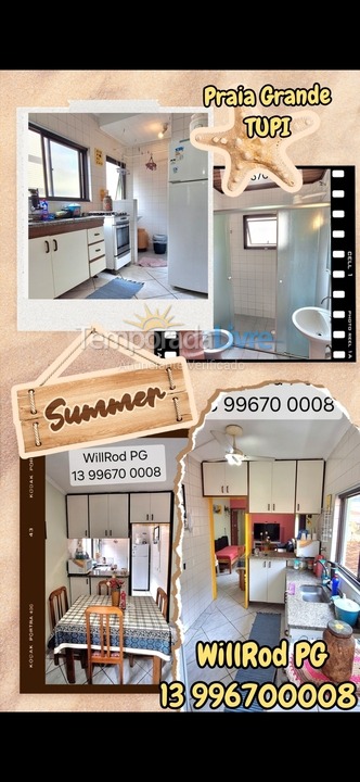 Apartamento para alquiler de vacaciones em Praia Grande (Vila Tupi)