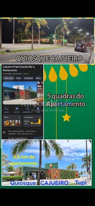 Apartamento para alquiler de vacaciones em Praia Grande (Vila Tupi)
