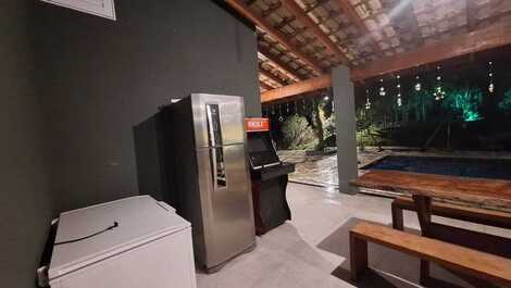 🌿✨ Illuminated Country House in Mogi das Cruzes, Heated Pool and BBQ ✨