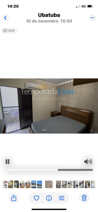 Apartment for vacation rental in Ubatuba (Praia Grande)