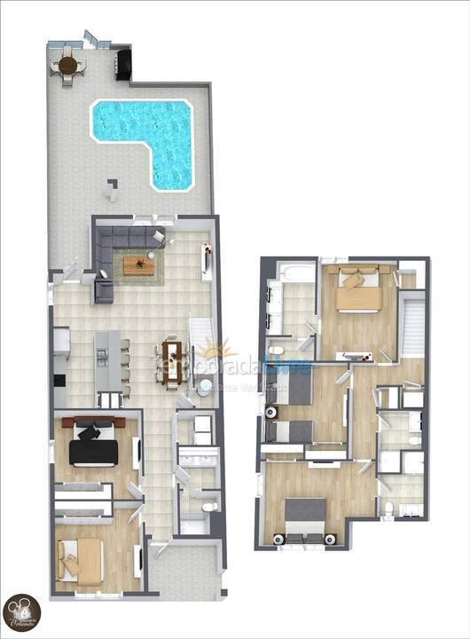 Casa para aluguel de temporada em Orlando (Kissimmee)