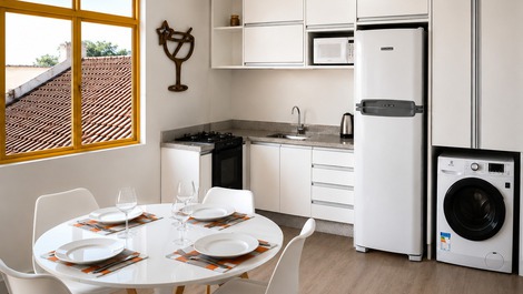 Encantador apartamento de 1 dormitorio en un edificio frente a la playa 🌅 🏖️