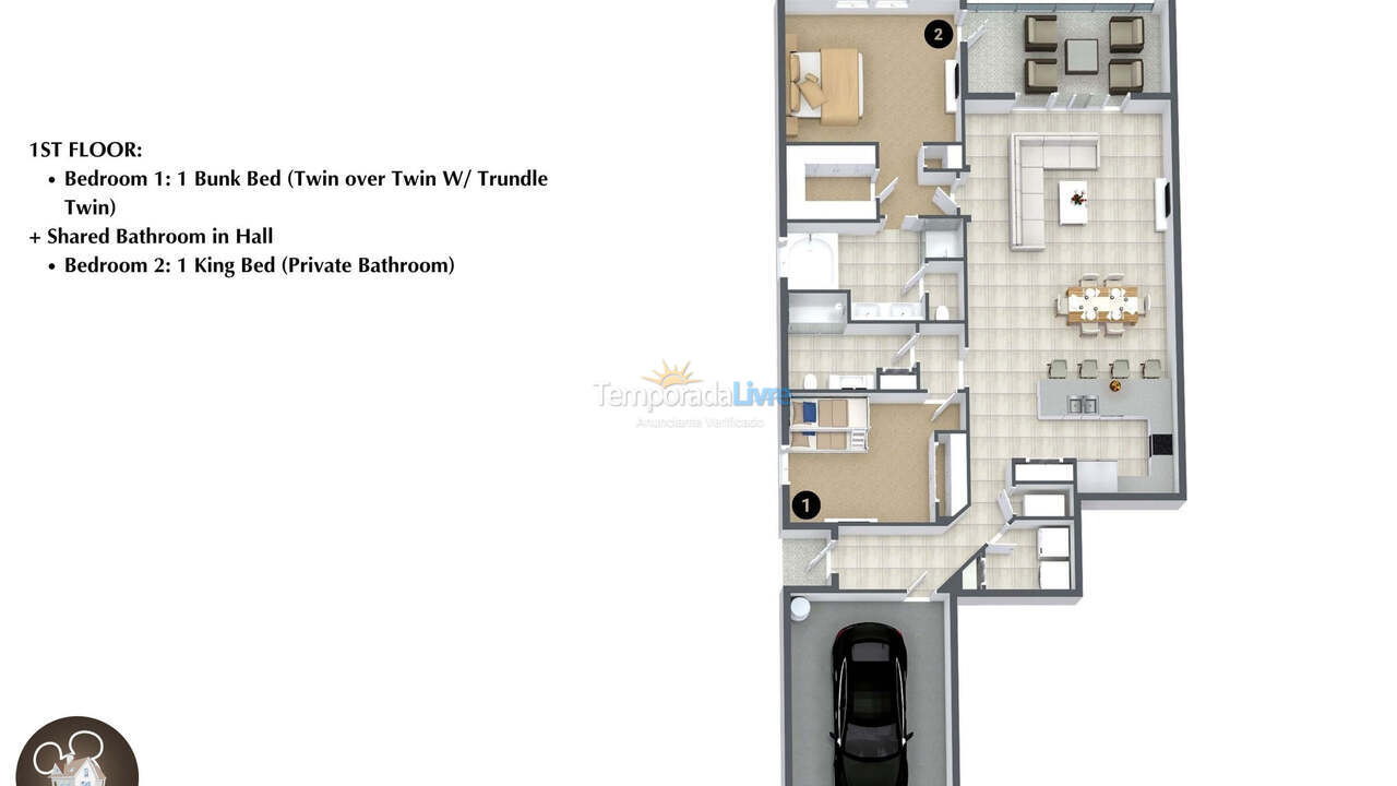 Casa para aluguel de temporada em Orlando (Davenport)