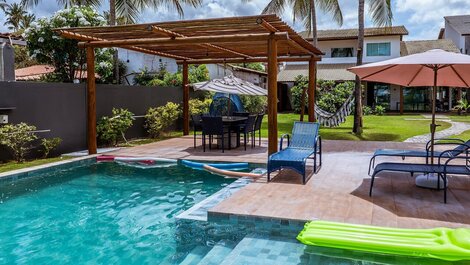 Lujosa casa frente al mar en una urbanización privada en Maragogi, Alagoas, Brasil.