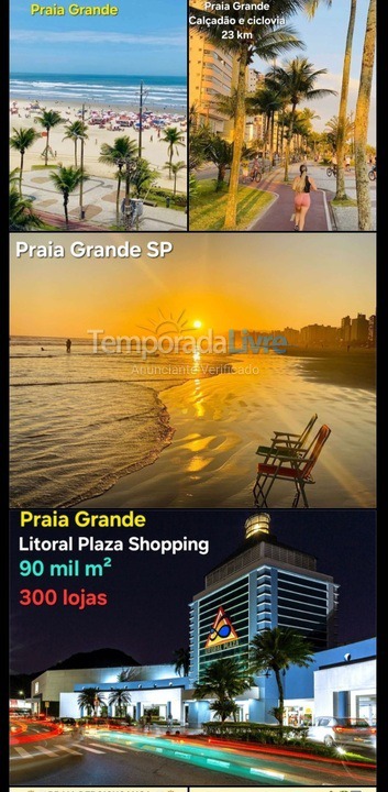 Apartamento para aluguel de temporada em Praia Grande (Vila Tupi)