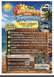 Apartment for rent in Guarujá - Enseada