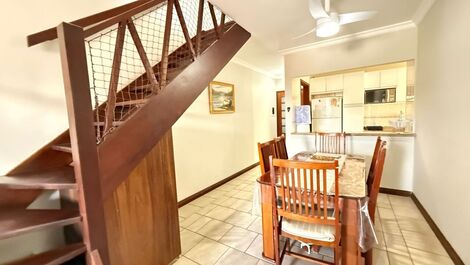 EXCELLENT DUPLEX FOR 16 PEOPLE IN PRAIA GRANDE - UBATUBA WITH WIFI AND GOURMET AREA 19 98144-8666