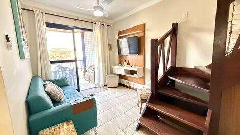 EXCELLENT DUPLEX FOR 16 PEOPLE IN PRAIA GRANDE - UBATUBA WITH WIFI AND GOURMET AREA 19 98144-8666