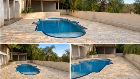 Party hall with pool and barbecue in Jarinu