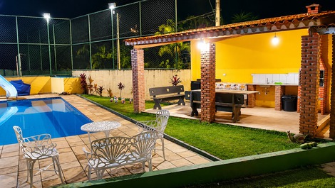 🌿 Country house in Atibaia, swimming pool with slide, barbecue, 1 hour from São Paulo