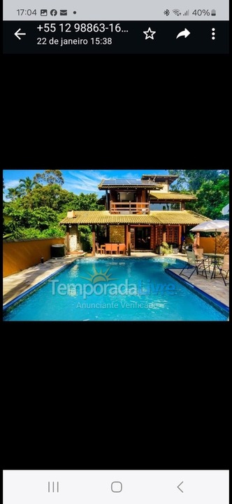 Casa para aluguel de temporada em São Sebastião (Praia da Jureia)