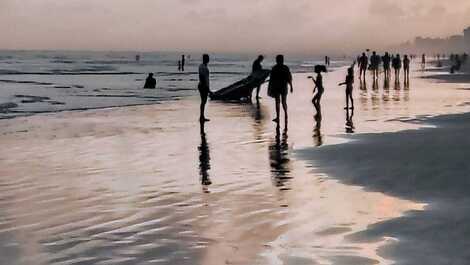 Entardecer caiçara