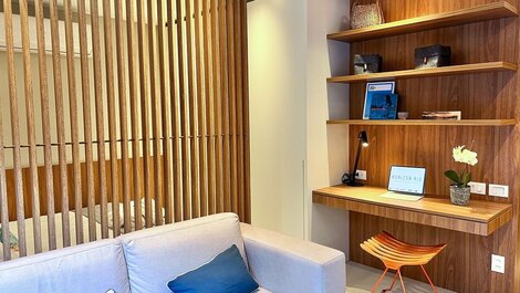 Loft moderno com jacuzzi e rooftop com piscina