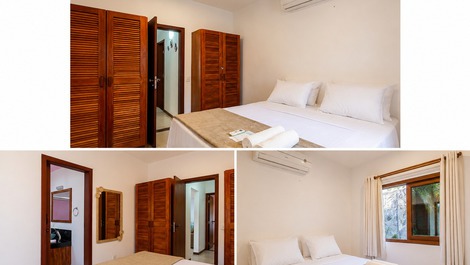 Suíte com uma cama de casal