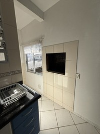 Linda Cobertura com vista mar, 1 suite e 2 quartos com AC, WI-FI