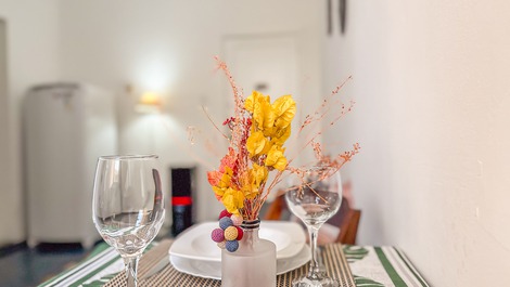 Mesa de jantar decorada