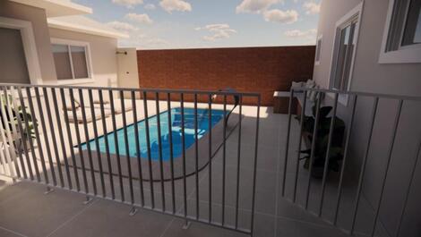 Área da piscina