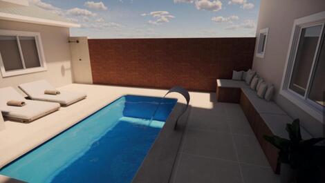 Área da piscina