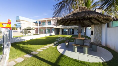 Fachada casa pé na areia