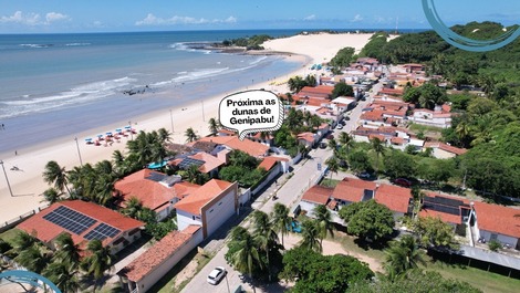 Casa Pé na Areia em Genipabu | Ao Lado do Morro de Genipabu