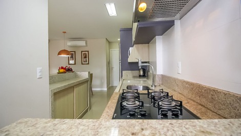 Apartamento con jardín, 3 dormitorios y vistas al mar en la playa de Canto Grande.