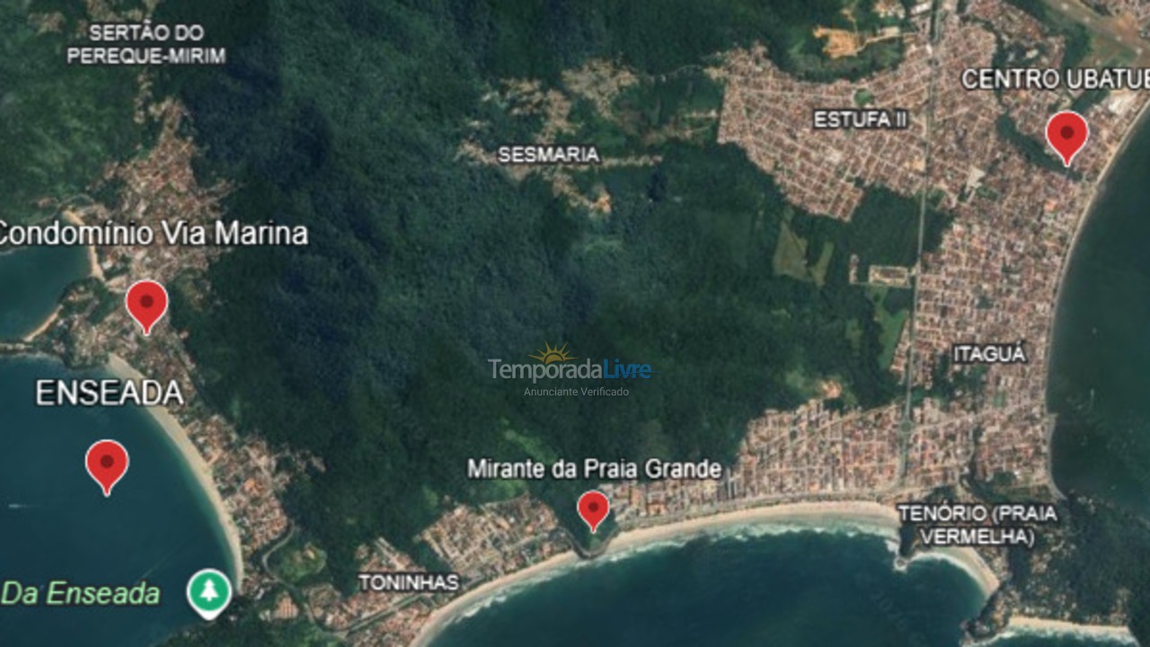 Apartamento para alquiler de vacaciones em Ubatuba (Enseada)